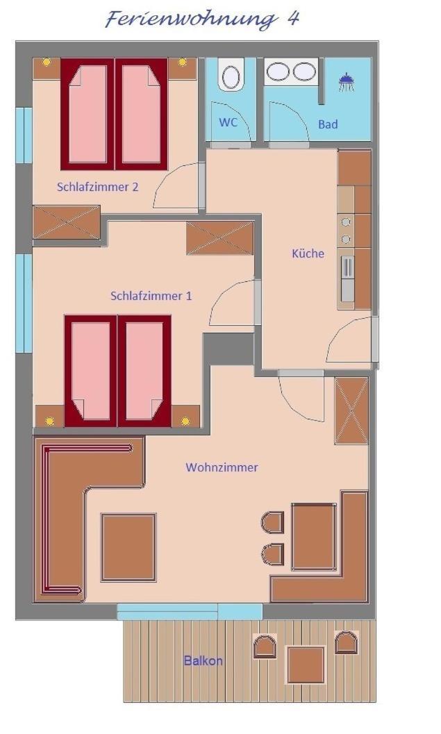 Apartmán Haus Schennach Mayrhofen Pokoj fotografie